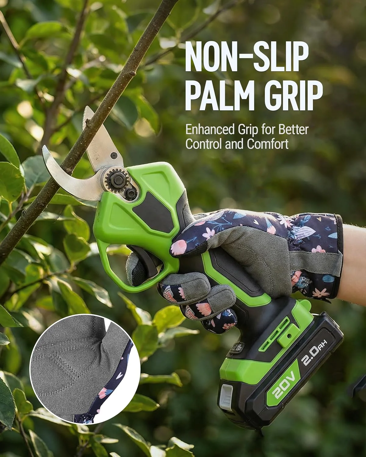 WORKPRO Floral Garden Gloves for Women, Gardening Gloves for Women/Ladies | Printed Breathable Working Gloves with Touchscreen Design & No-Slip Palm Grip for Weeding, Planting, Raking and Pruning - Image 6
