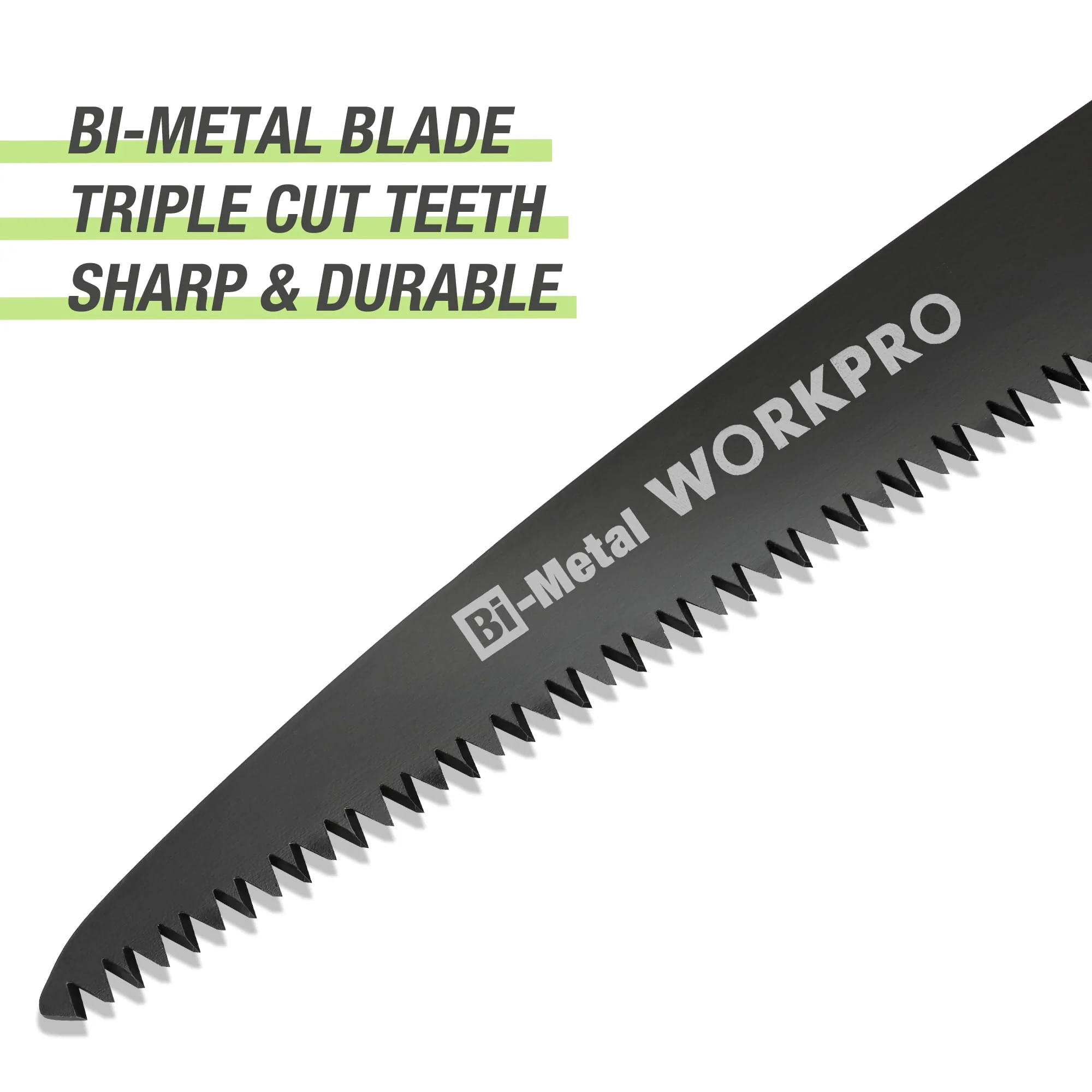 WORKPRO Folding Saw, Small Hand Pruning Saw with 7 Inch Blade - Portable Camping Saw with Triple Cut Teeth for Trees Trimming Branches Cutting Gardening Hunting, Push Button Lock - Image 9