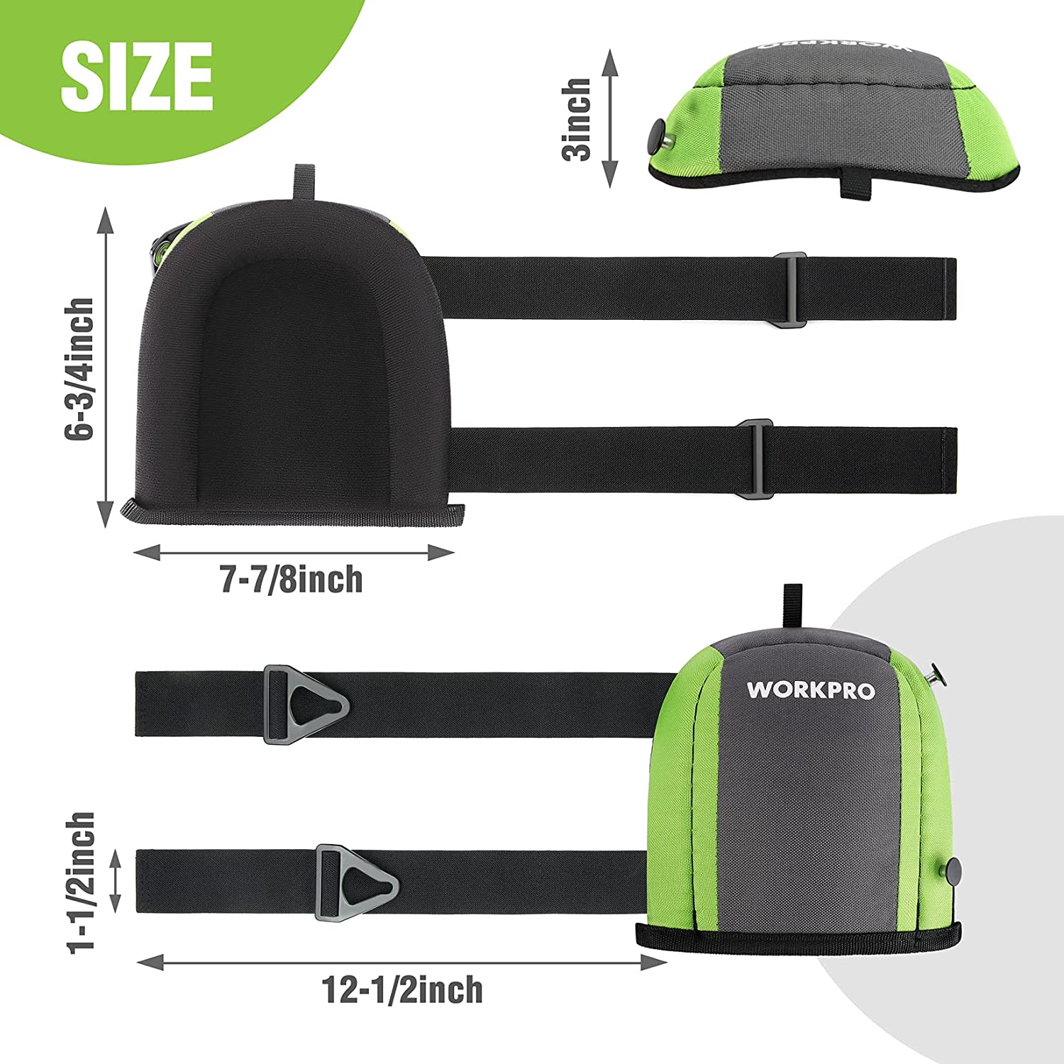 WORKPRO Garden Flooring Kneepads with Foam Padding - Image 3