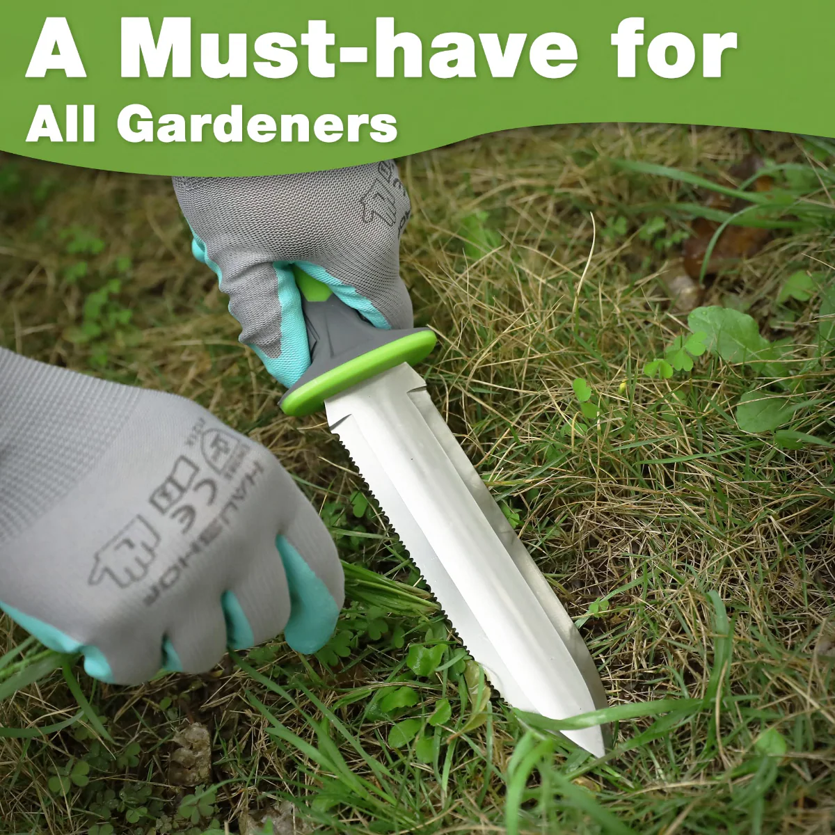 WORKPRO Garden Knife with Oxford Sheath, 7" Stainless Steel Blade with Cutting Edge - Image 7