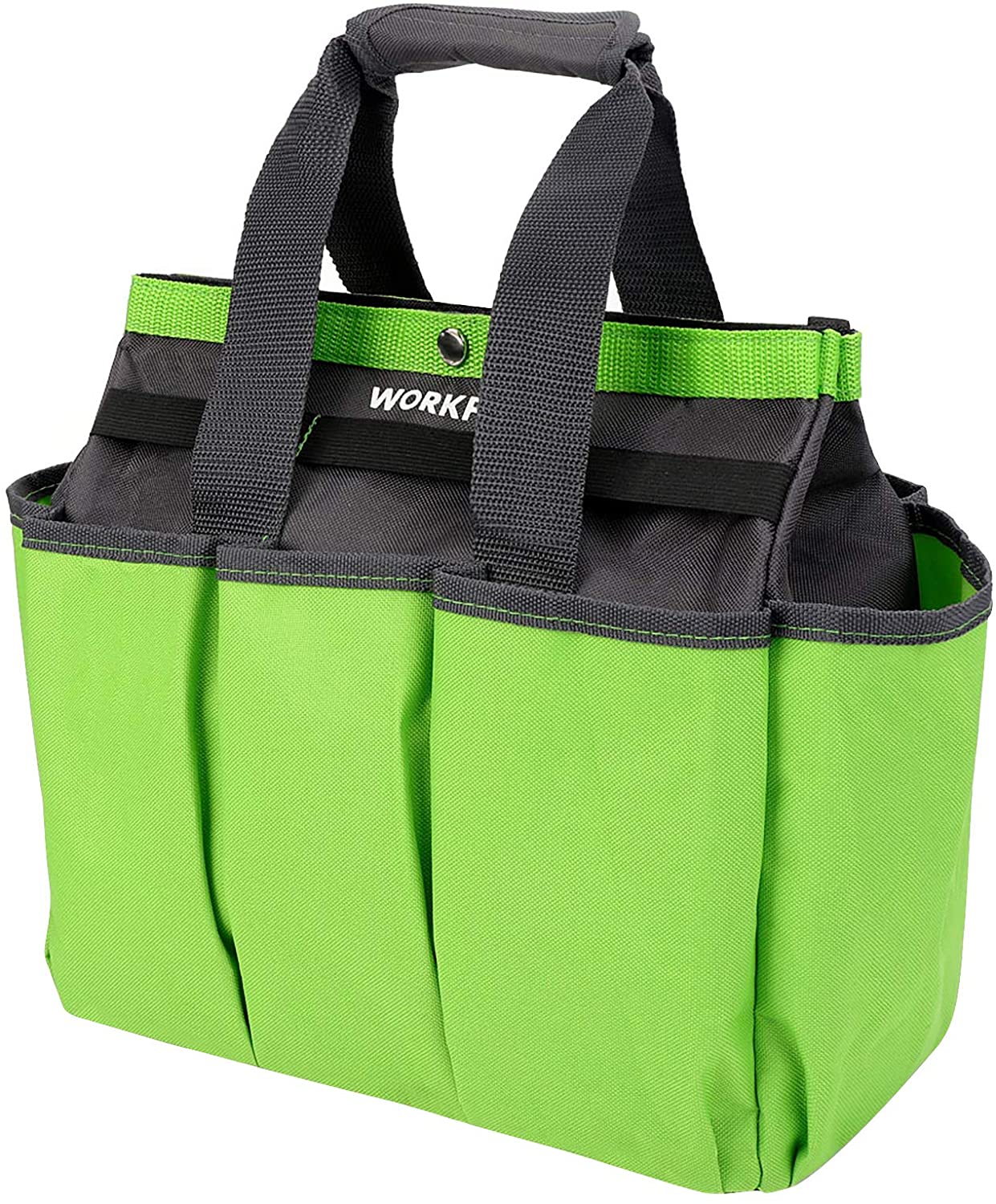 WORKPRO Garden Tool Bag, Garden Tote Storage Bag with 8 Pockets, Home Organizer for Indoor and Outdoor Gardening - Pink Ribbon - Image 7