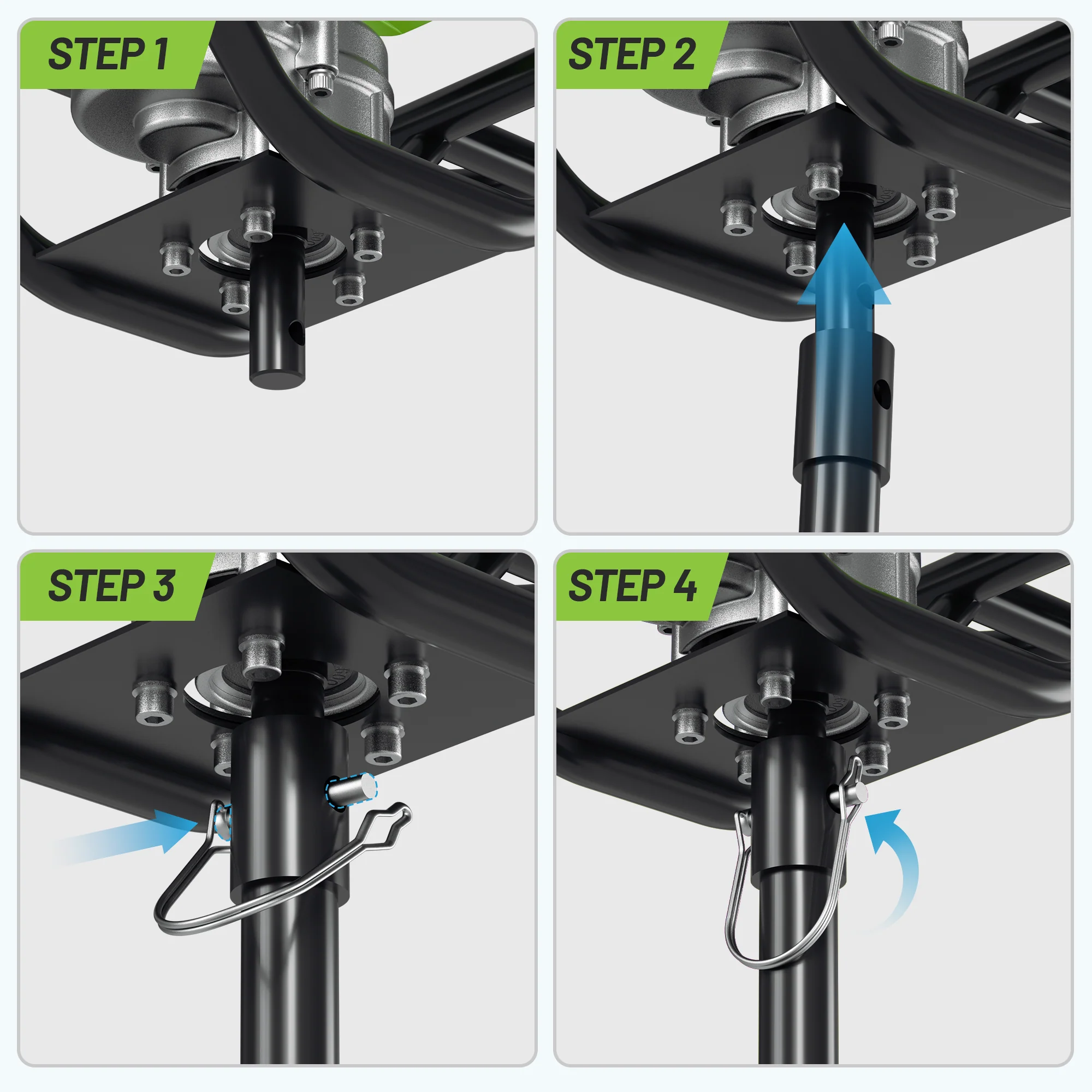 WORKPRO Gas Powered Earth Auger System with Powerhead, Auger Bits & Extension Rods - Image 4