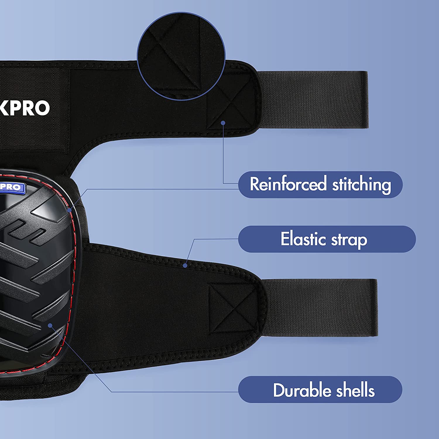 WORKPRO Gel Knee Pads with Anti-Slip Straps, Professional Kneepads for Work - Image 4