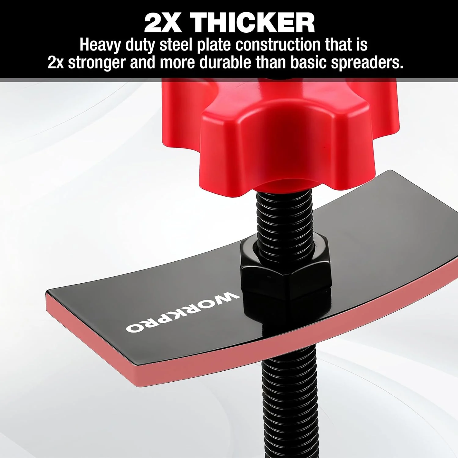 WORKPRO Heavy Duty Disc Brake Pad Spreader, Brake Caliper Compression Tool for Compressing Inner Pad with 2PCS Hangers, 360 Degree Swivel Joint Brake Piston Compressor Tool for Cars & Light Trucks - Image 6