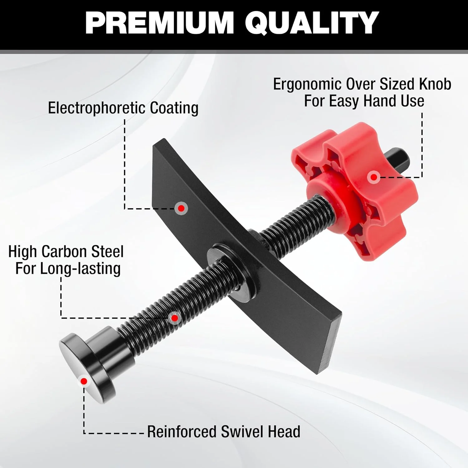 WORKPRO Heavy Duty Disc Brake Pad Spreader, Brake Caliper Compression Tool for Compressing Inner Pad with 2PCS Hangers, 360 Degree Swivel Joint Brake Piston Compressor Tool for Cars & Light Trucks - Image 7