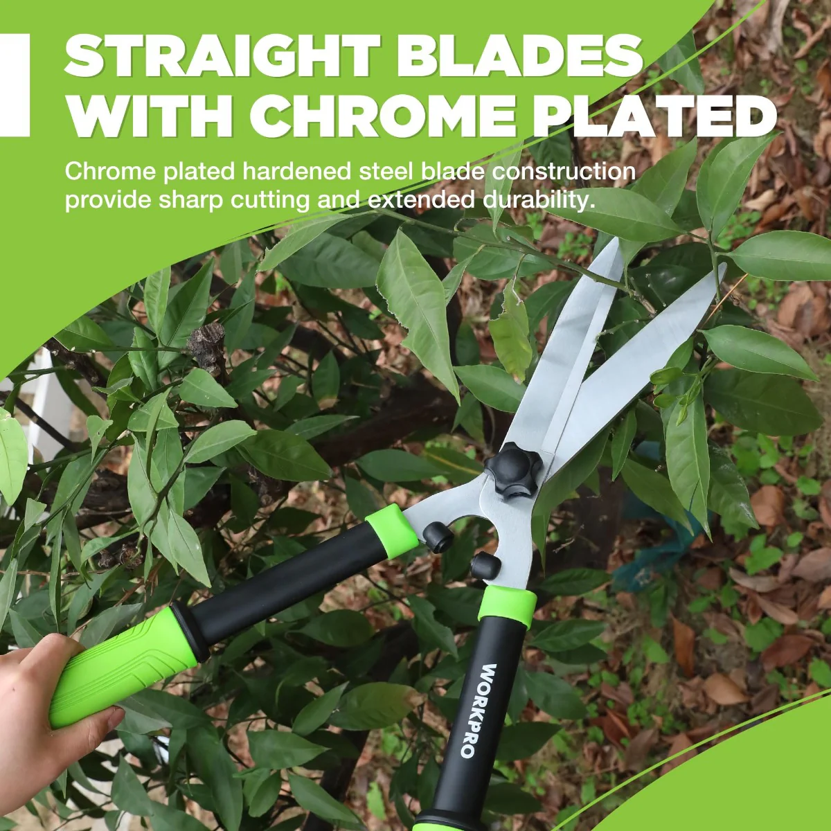 WORKPRO Hedge Shears, 23'' Manual Hedge Trimmers - Image 7