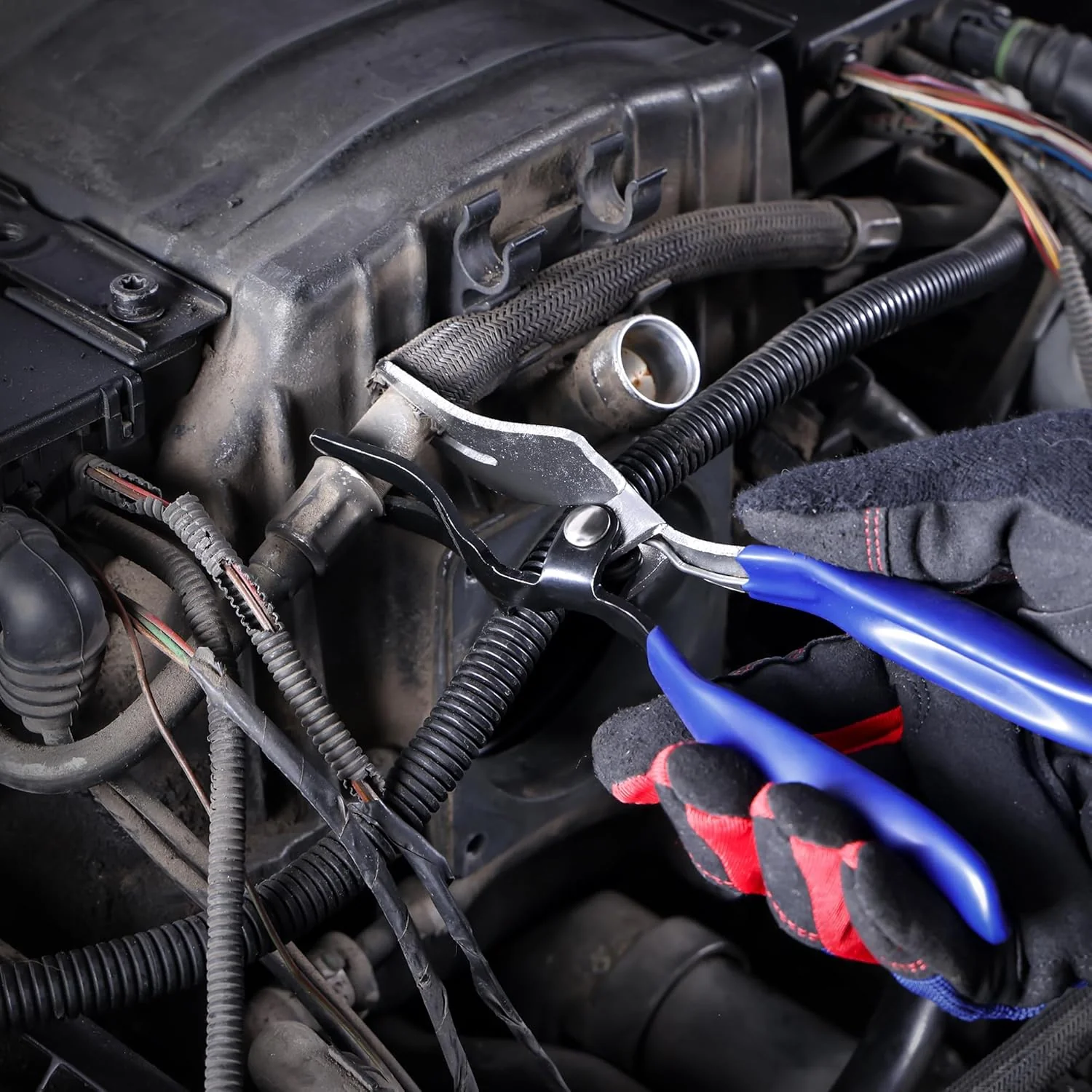 WORKPRO Hose Removal Pliers | Automotive Hose Removal Tool for Fuel and Vacuum Lines, Hose Remover Pliers for Marine, Oil, Vehicle Hose Pipes - Image 5