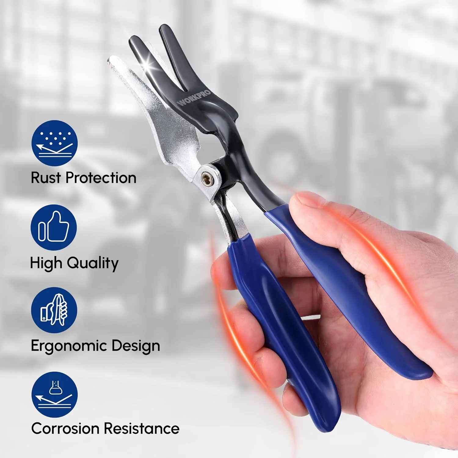 WORKPRO Hose Removal Pliers | Automotive Hose Removal Tool for Fuel and Vacuum Lines, Hose Remover Pliers for Marine, Oil, Vehicle Hose Pipes - Image 7