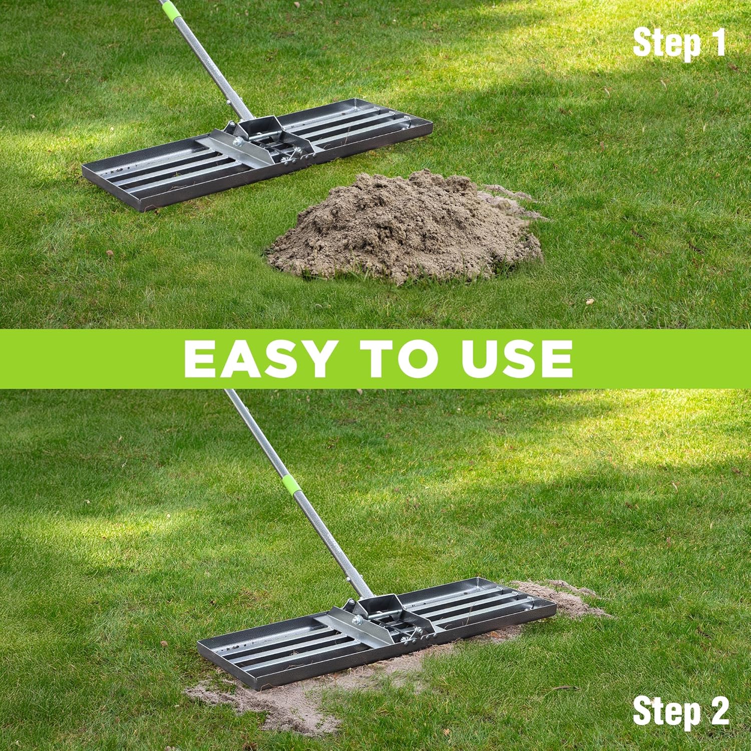 WORKPRO Lawn Leveling Rake, 30” x 10” Rake with 6FT Adjustable Handle | Heavy Duty Leveling Rake with Premium Stainless Steel & No-Slip Grip for Garden, Backyard, Golf Course, Farm, Pasture - Image 8