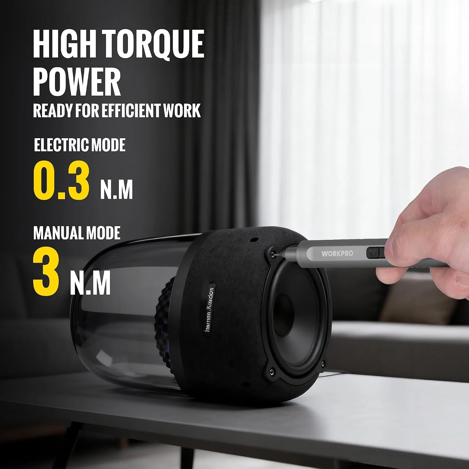 WORKPRO Mini Electric Screwdriver with Magnetizer, 36 S2 Steel Bits & 2 Pry Bars, 3.7V Rechargeable Precision Screwdriver Set for Phone Camera Laptop - Image 3
