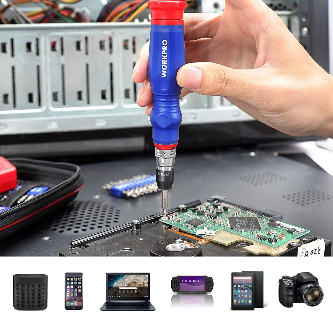 WORKPRO Precision Screwdriver Kit 69 Pcs with Quick Load Screwdriver Bits Holder Handle - Image 6