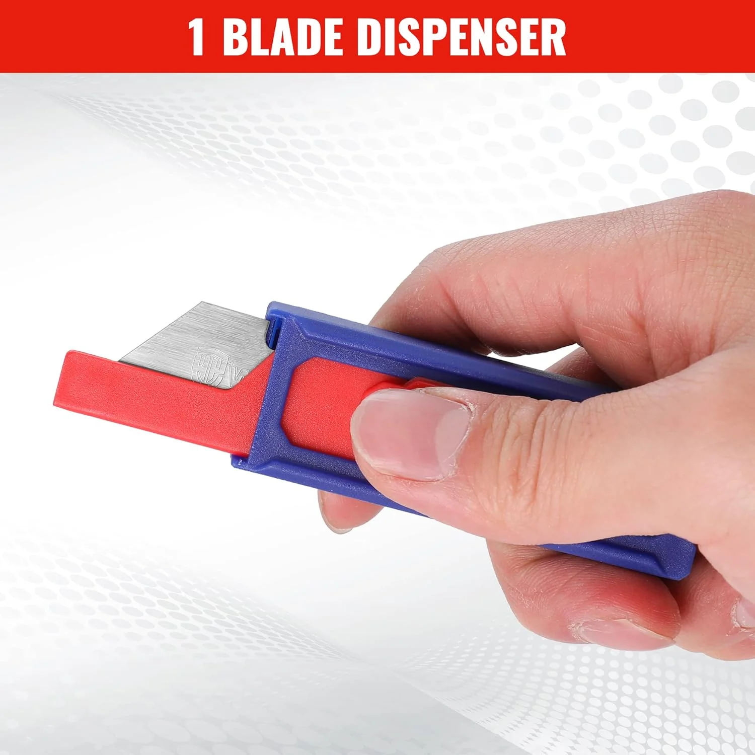 WORKPRO Premium Utility Knife Blades, TAC Diamond Coated SK2M, 10-Pack Utility Blades Replacement with Dispenser - Image 5