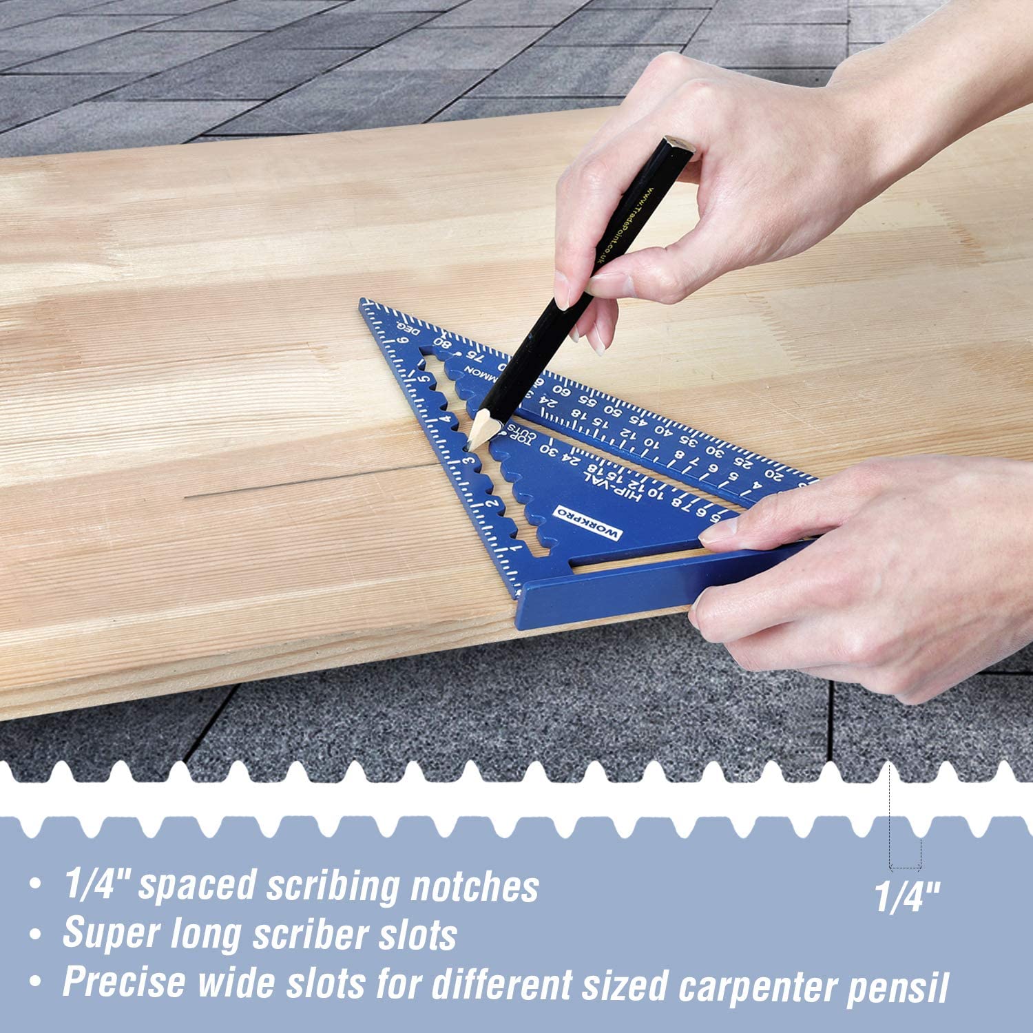 WORKPRO Rafter Square and Combination Square Tool Set - Image 3