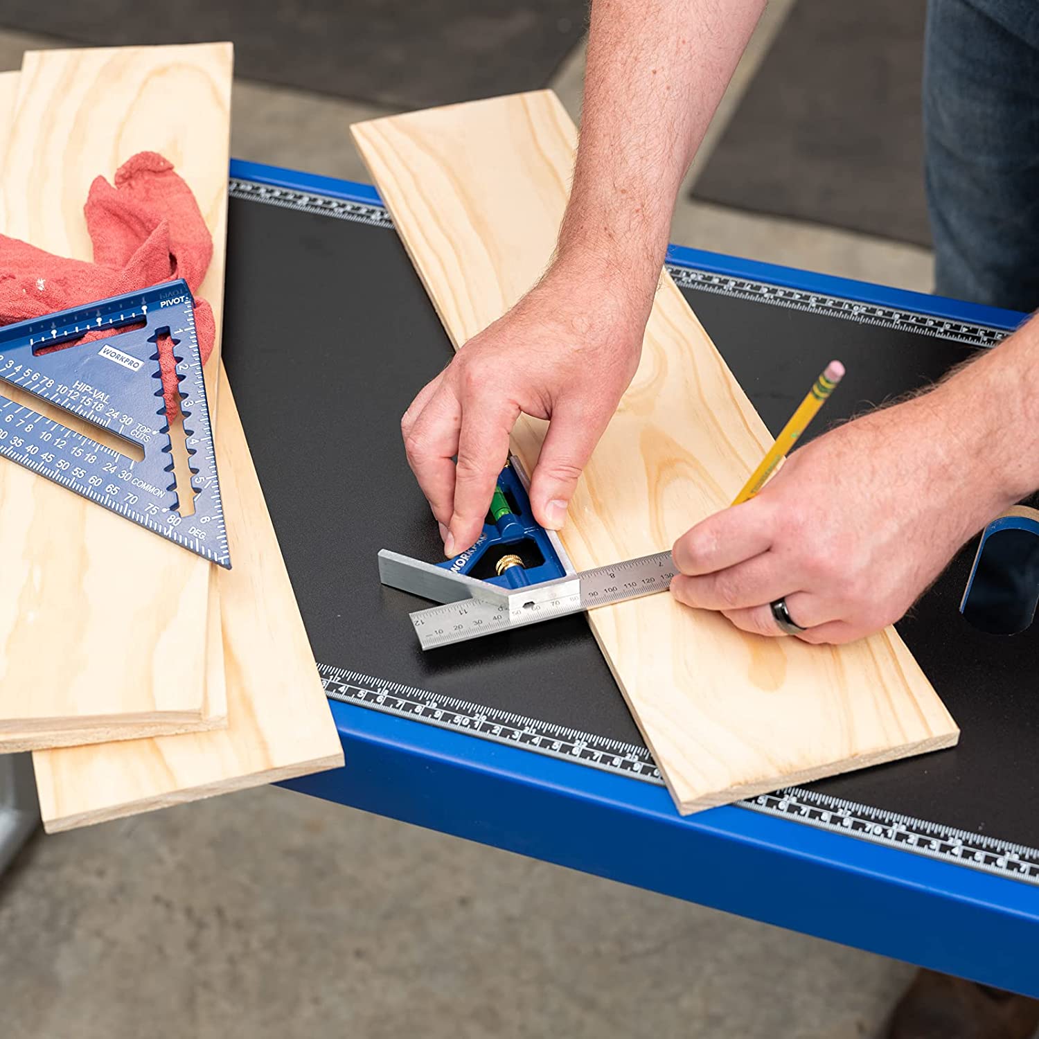 WORKPRO Rafter Square and Combination Square Tool Set - Image 6