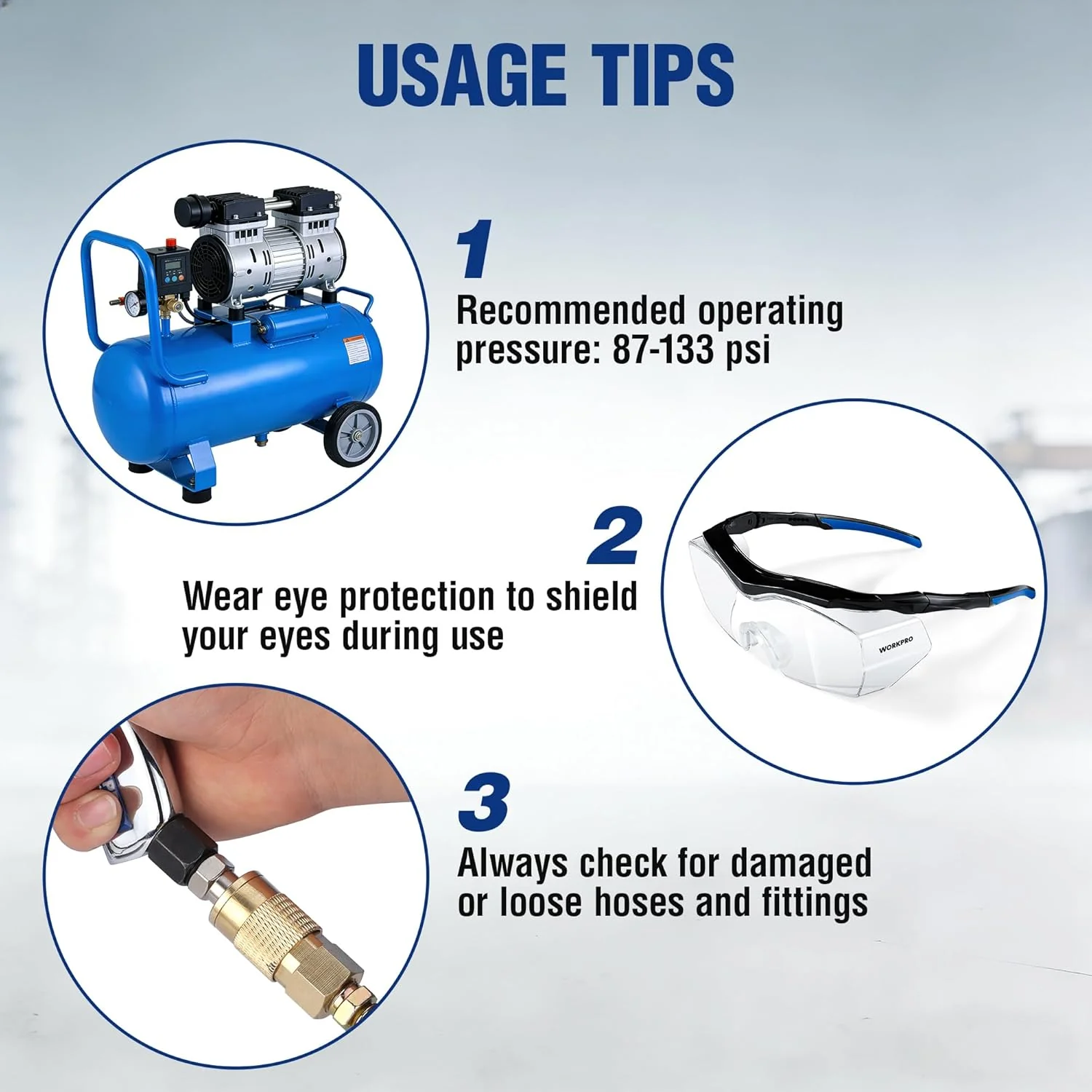 WORKPRO Tornado Nozzle Air Blow Gun for Car Detailing, Workshops, and Home Cleaning – Quickly Blasts Dirt and Dust, Compatible with Air Compressors - Image 7