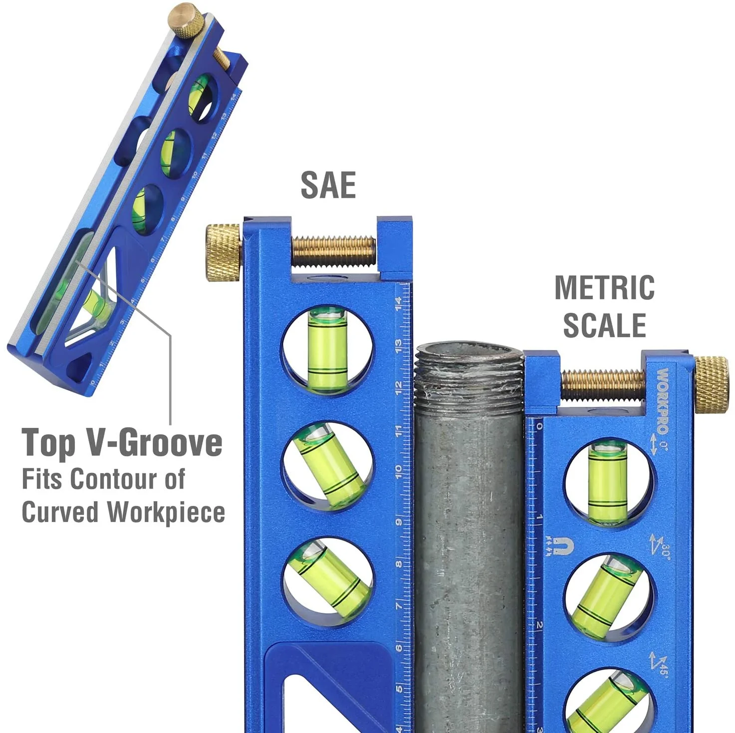 WORKPRO Aluminum Alloy Construction Torpedo Level 6-1/2 inch - Image 4