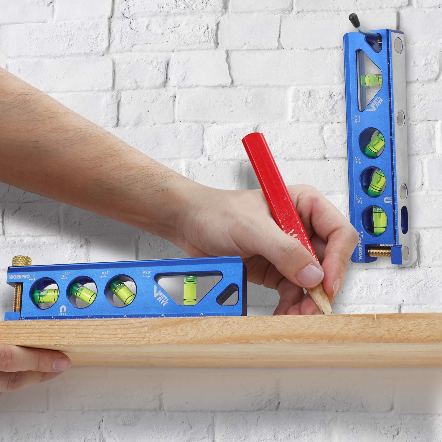 WORKPRO Aluminum Alloy Construction Torpedo Level 6-1/2 inch - Image 6