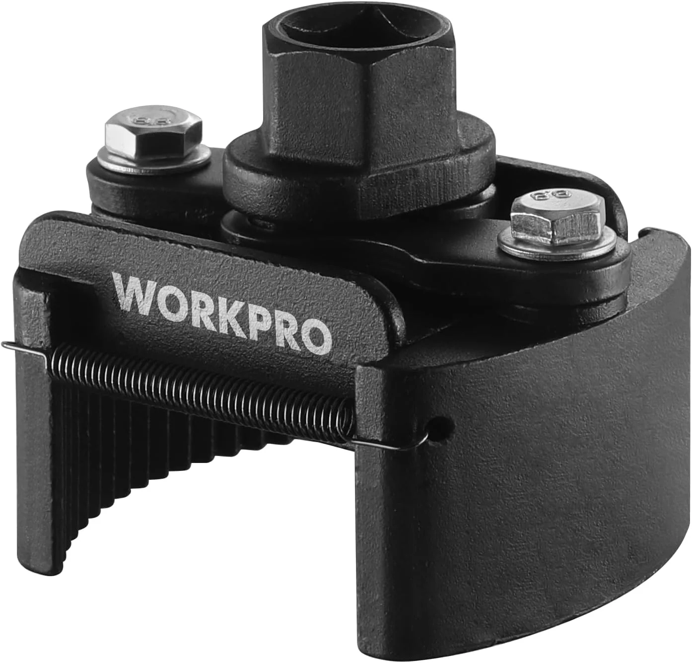 WORKPRO Universal Oil Filter Wrench (2-3/8 to 3-1/8") Adjustable with Auto-Clamp Spring, Oil Filter Removal Tool, Oil Filter Change Set, Ideal for Engine Filters, Conduit, & Fittings - Image 8