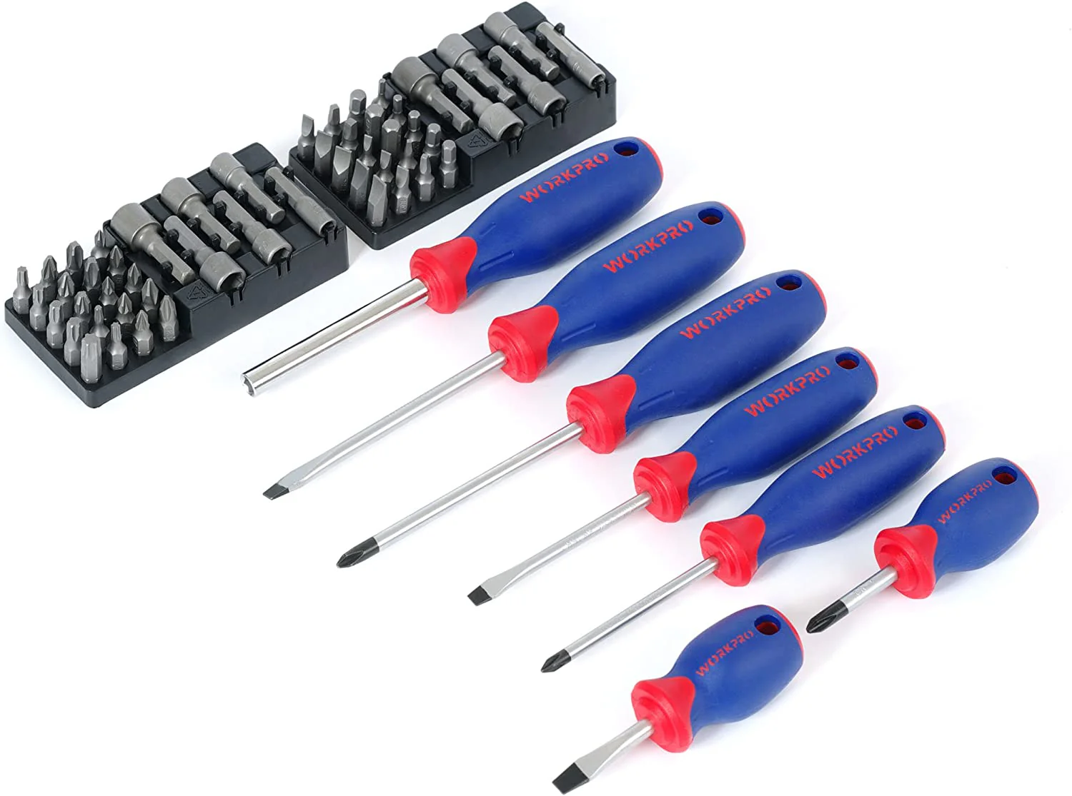 WORKPRO 322 Pcs Home Repair Hand Tool Kit Basic Household Tool Set with Carrying Bag - Image 3