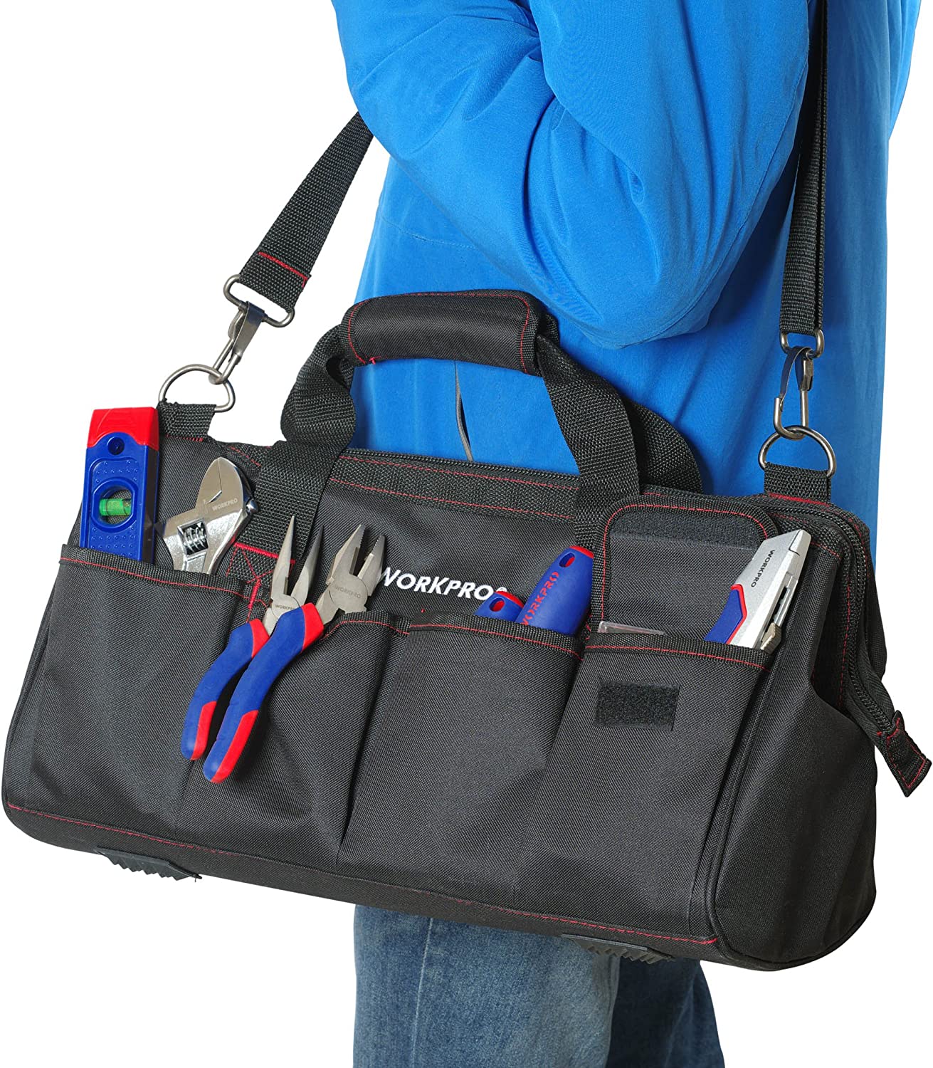 WORKPRO 322 Pcs Home Repair Hand Tool Kit Basic Household Tool Set with Carrying Bag - Image 7
