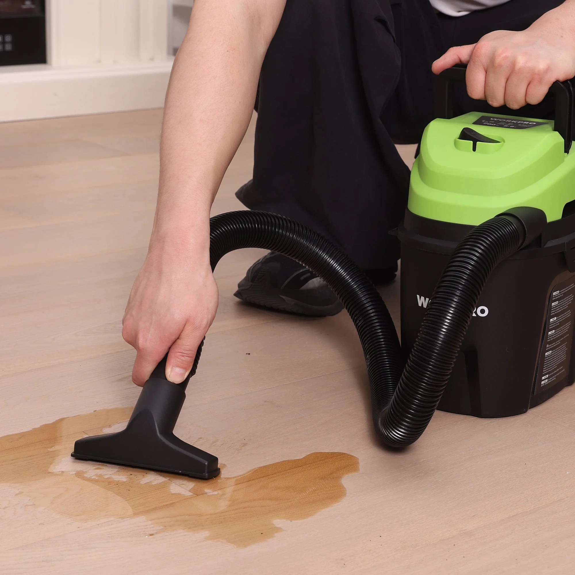 WORKPRO Wet Dry Vacuum 1.5 Gallon 2.5 Peak Horsepower 3-in-1 Portable Shop Vacuum Cleaner Black W125442AW - Image 11