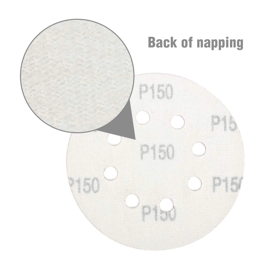 WORKPRO 150 Pcs Sanding Discs Set for Random Orbital Sander - Image 5