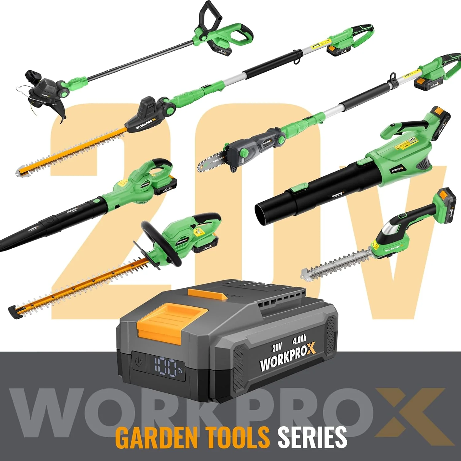 WORKPROX 2 in 1 Lawn Edger & Weed Trimmer with 2Pcs Grass Trimmer Spool Line - 20V - Image 9