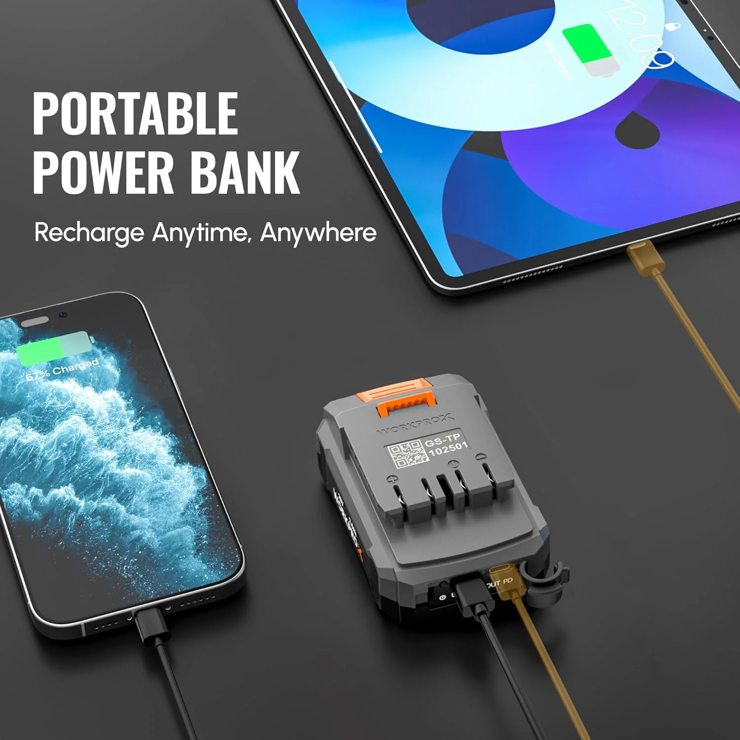 WORKPROX 20V 2.0Ah Li-Ion Battery Pack - Image 5