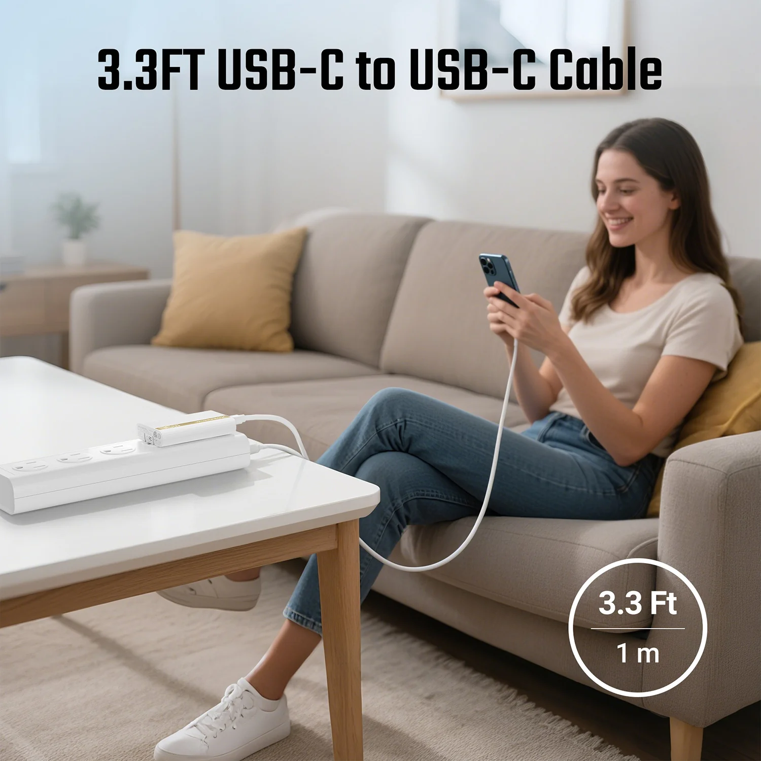 WORKPROX 36W GaN Ultra-Slim Flat Wall Charger with Foldable Plug & USB-C Cable (Fast Charging) - Image 9